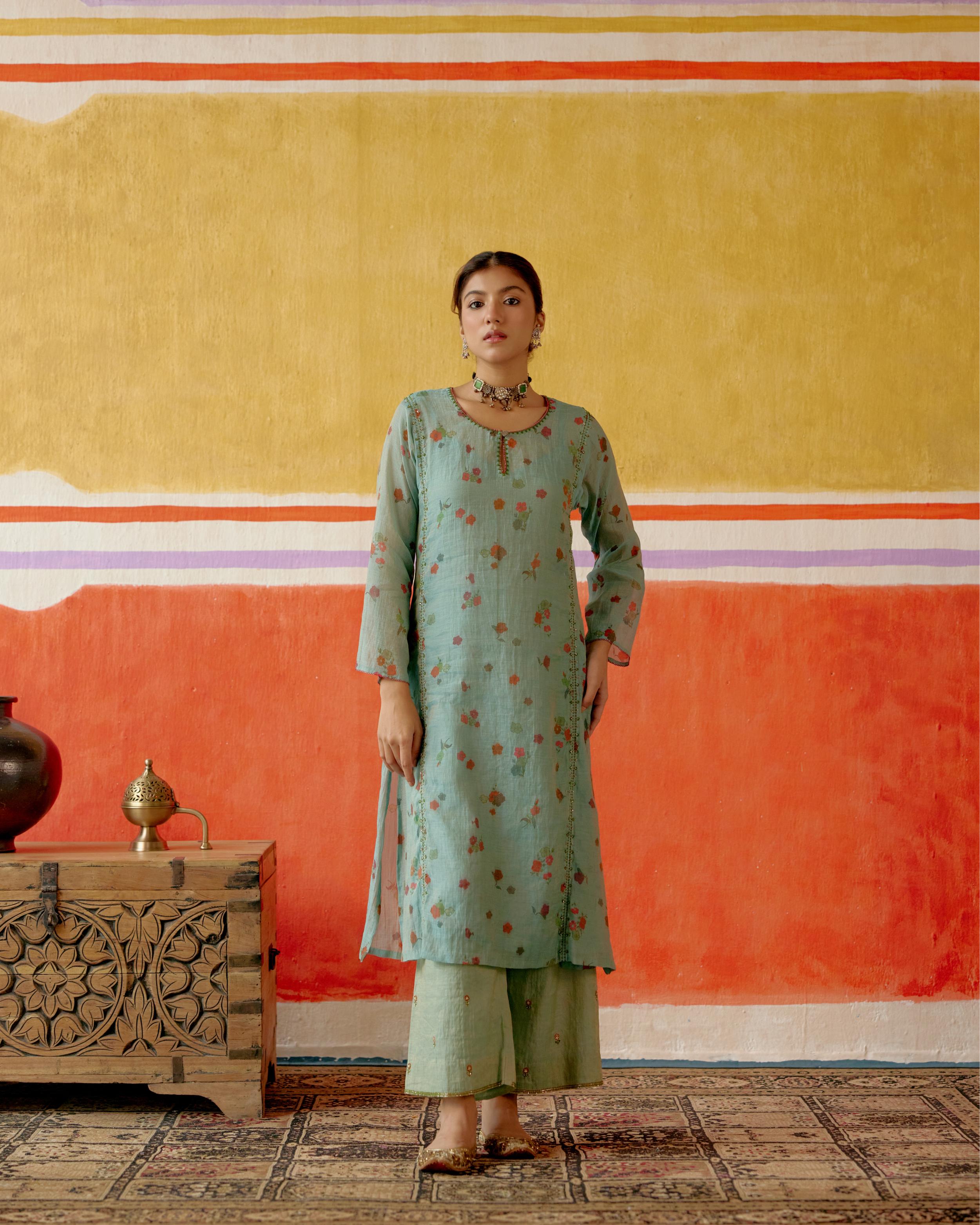 Beaded Long Kurta