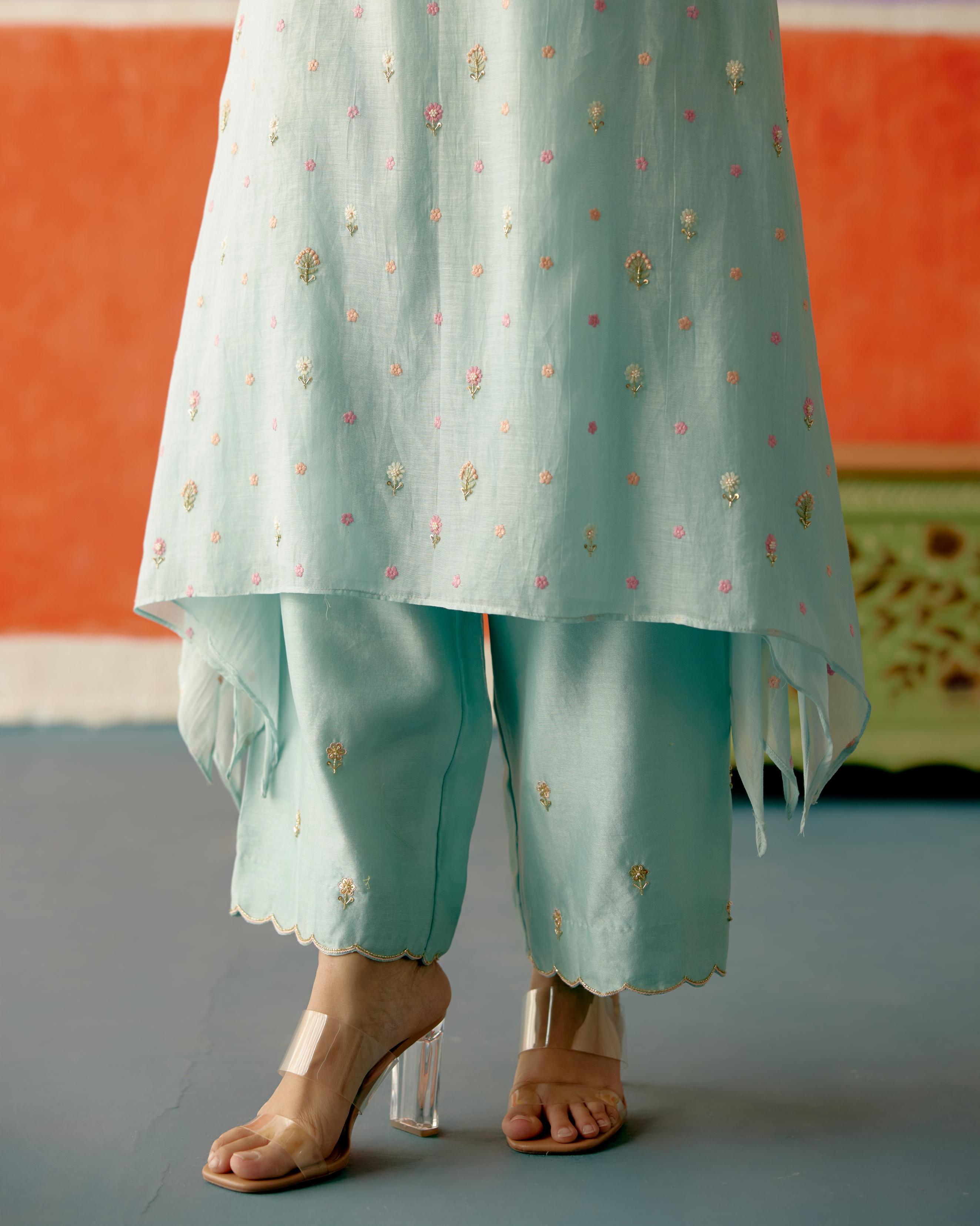 Neelam Frill Long Kurta Set