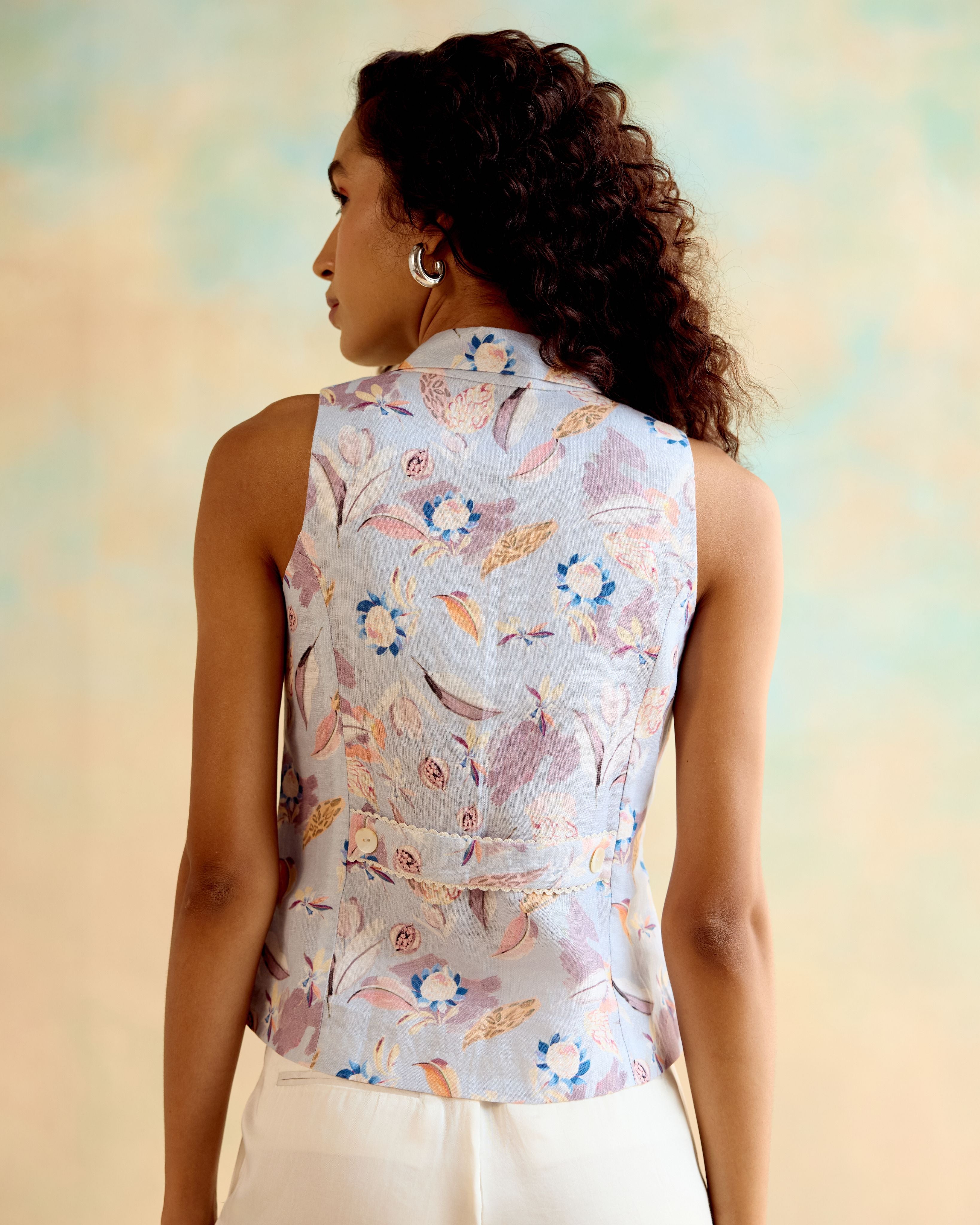 Ocean Bloom Waistcoat