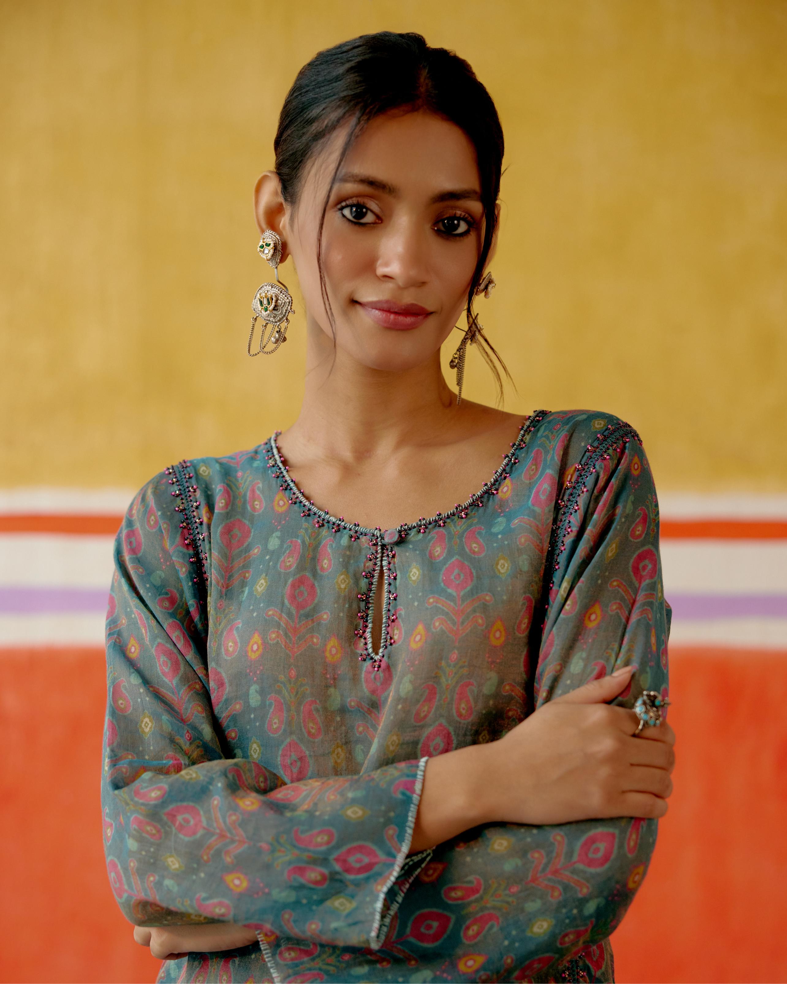 Beaded Long Kurta