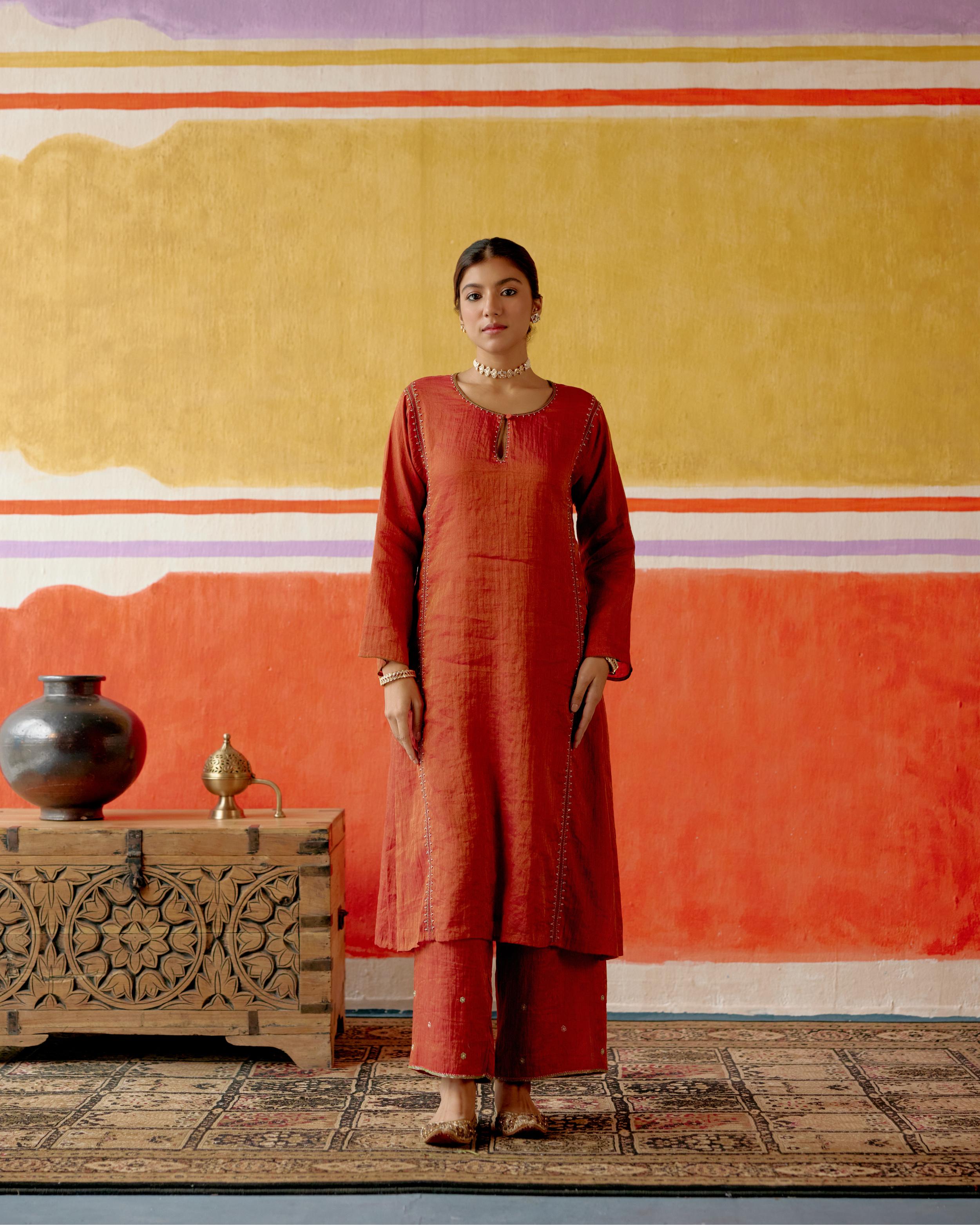 Beaded Long Kurta