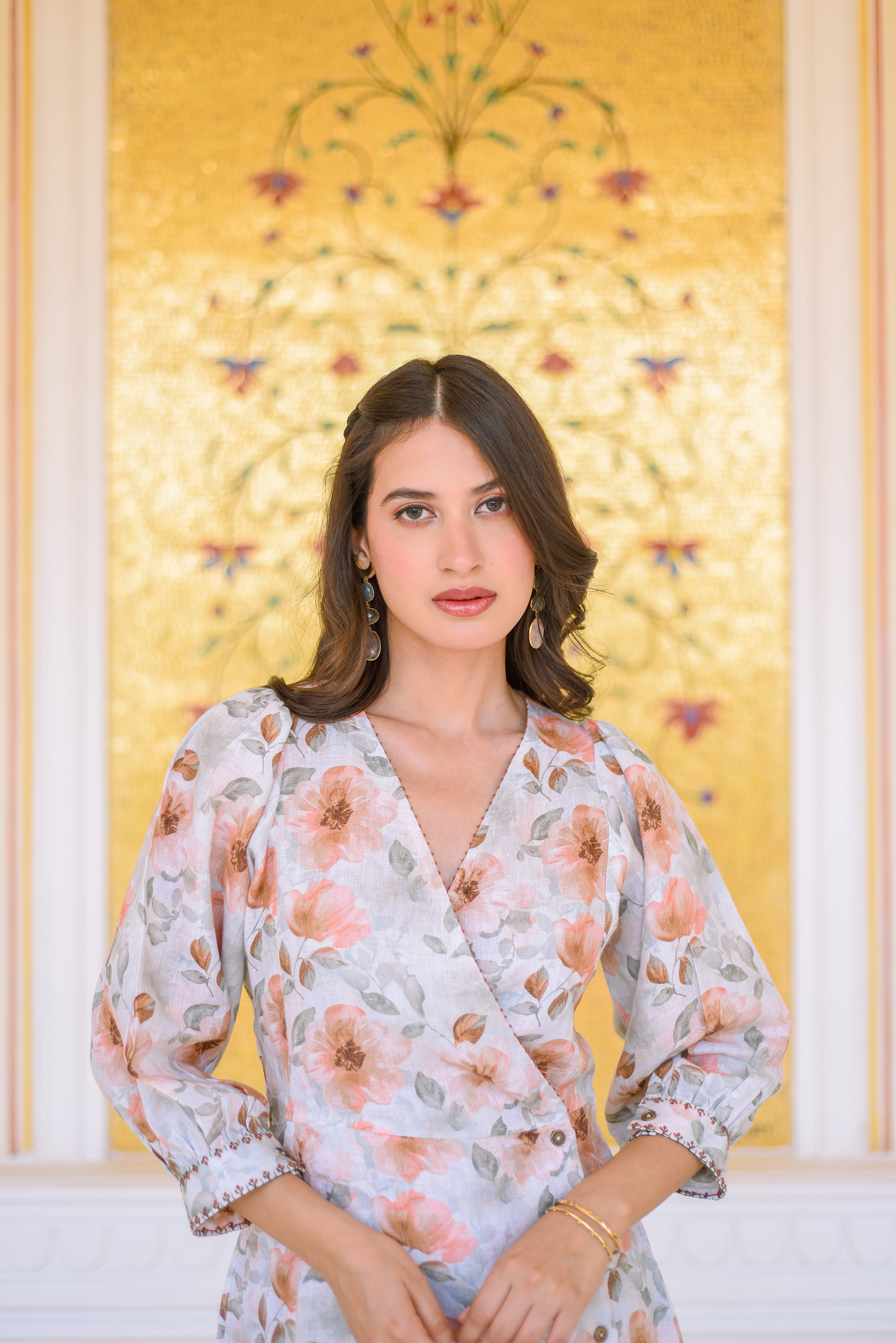 Wanderlust in Bloom Wrap Dress