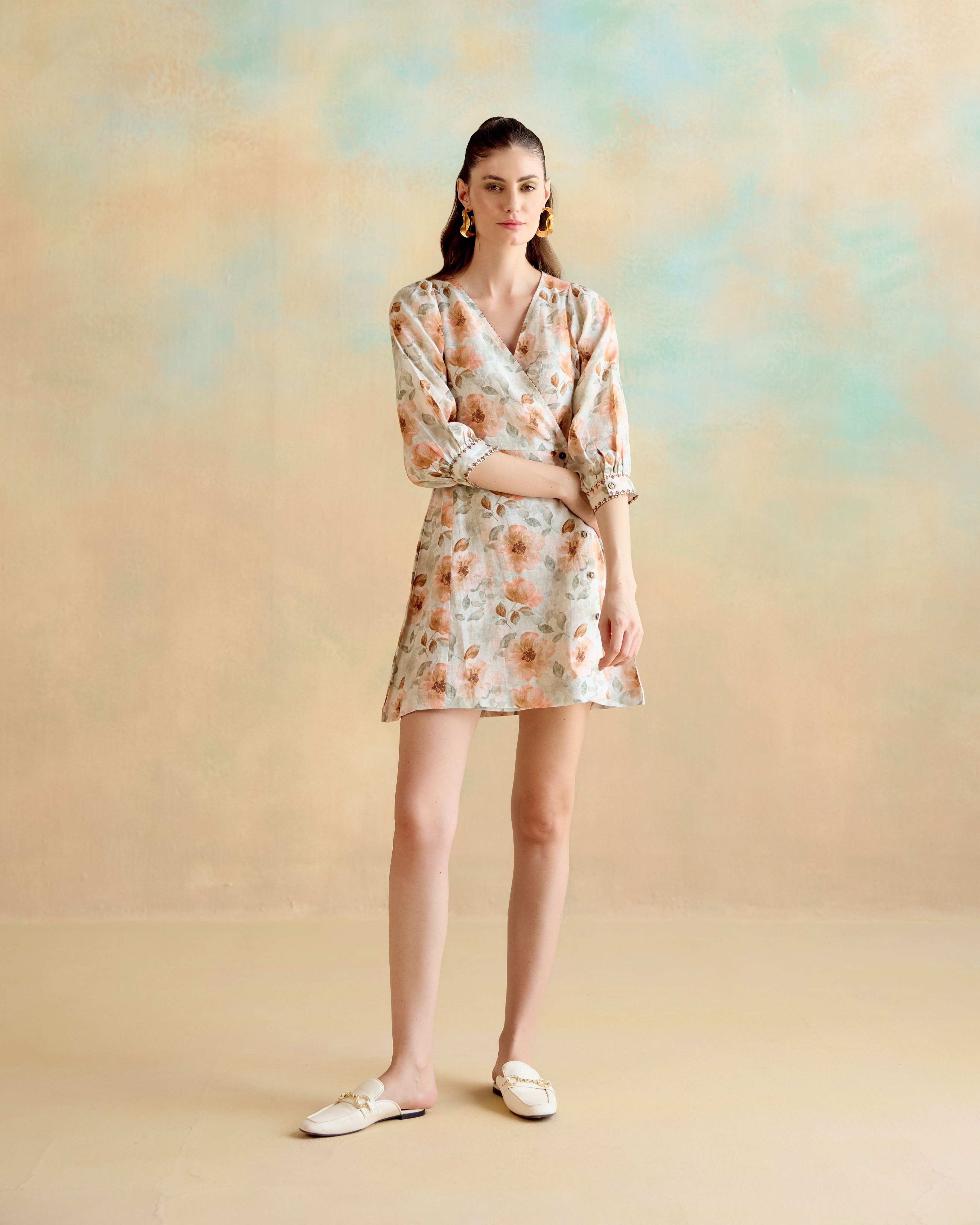 Wanderlust in Bloom Wrap Dress