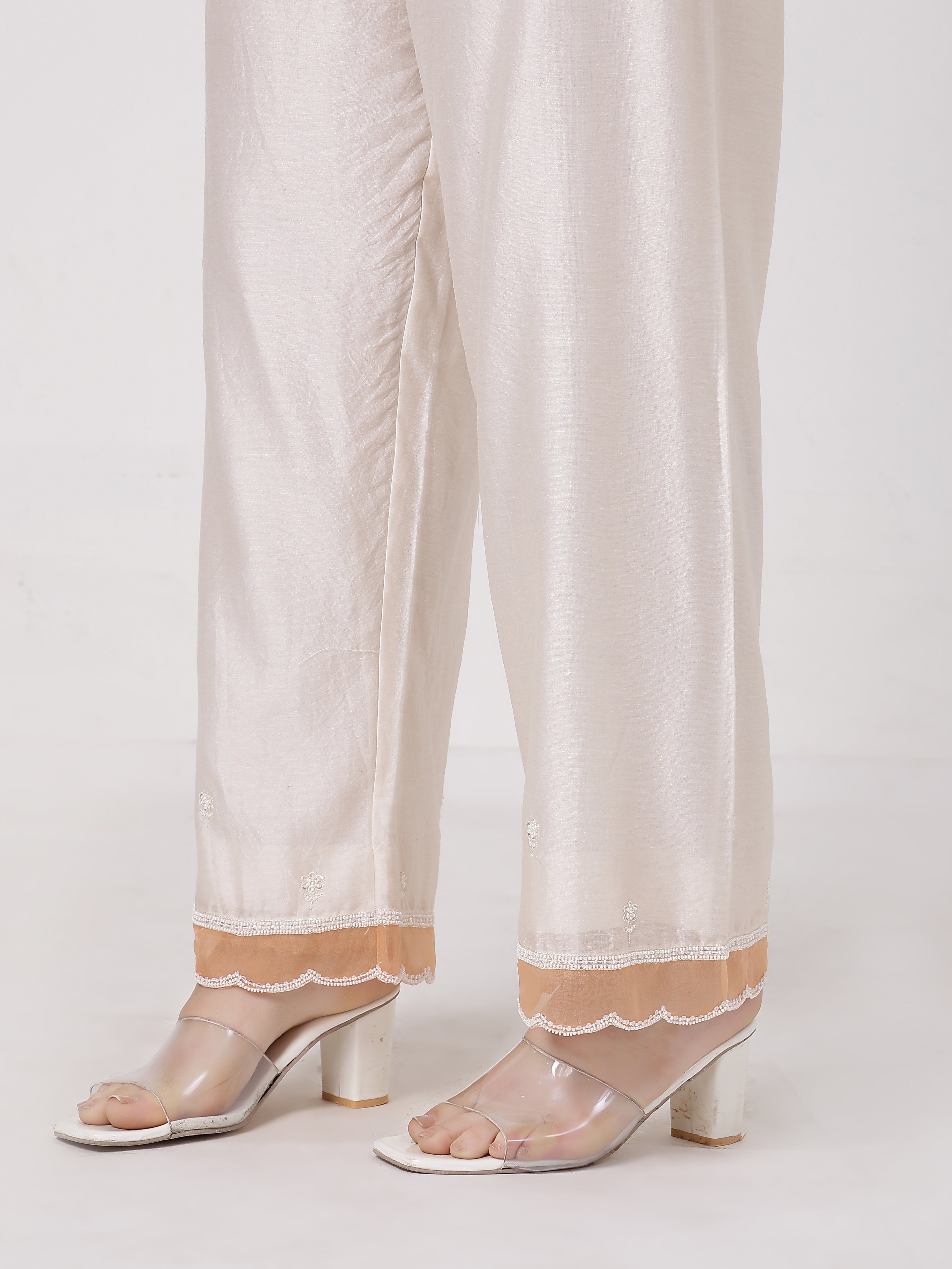 Peach Tassels Kurta Set